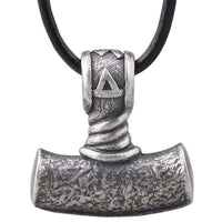 Martillo de Thor en plata cruda hombre o mujer