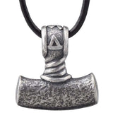 Martillo de Thor en plata cruda hombre o mujer