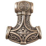 Colgante de bronce vikingo martillo de Thor