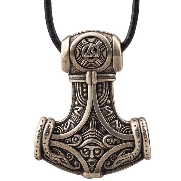 Pendentif Mjollnir marteau de Thor en bronze italien