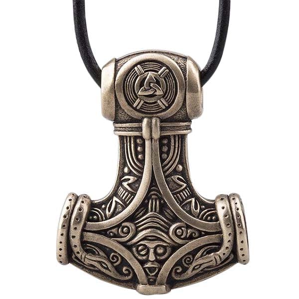 Colgante de bronce vikingo martillo de Thor