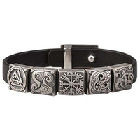 Bracelete viking Midgard em prata maciça 925