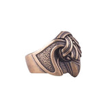 Corvos de Odin anel nórdico de bronze