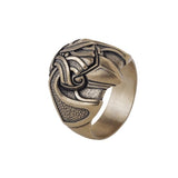 Corbeaux d'Odin bague nordique en bronze