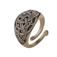 Bague triquetra viking en bronze