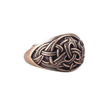 Anillo triquetra vikingo en bronce 