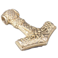 Pingente de prata e ouro mjolnir