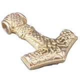 Pingente de prata e ouro mjolnir