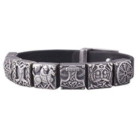 Pulsera vikinga multisímbolo plateada