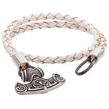 Bracelete Viking machado banhado a prata ou bronze feito à mão