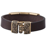 Bracelet pour homme viking Helm of Awe et les corbeaux d'Odin