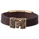 Pulsera vikinga personalizada para hombre en bronce artesanal