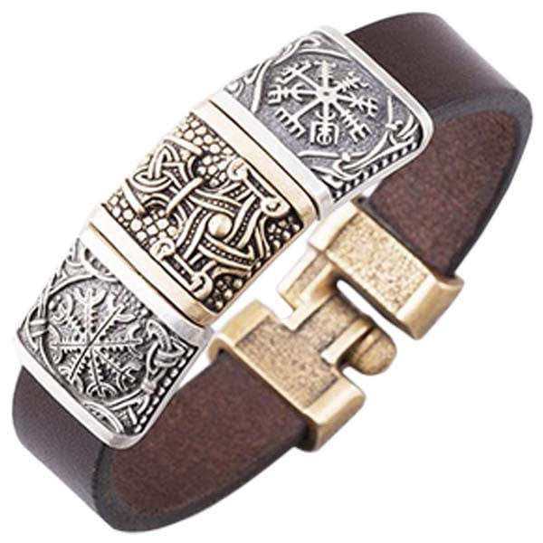 Bracelet Viking Mjöllnir Tressé Bracelet Viking Mjöllnir Tressé