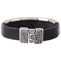 Bracelet homme tendance viking avec masque humain