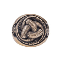 Bague en bronze cornes d'Odin