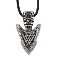 Lanza de joyería vikinga de Odin y Valknut