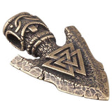 Lança de joalheria viking de Odin e Valknut em bronze