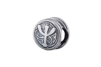 Bijoux perle de barbe viking rune Algiz en argent ou or