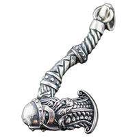 Colgante de hacha vikinga de plata de ley joyería nórdica