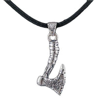 Hache viking en pendentif argent massif