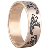 Anillo vikingo con lobo, joyería vikinga artesanal