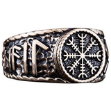 Yelmo de Awe bronce anillo vikingo joyería hecha a mano