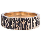 Anel de bronze jóias Viking runas do futhark