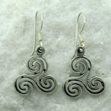 Pendientes triskele celta símbolo triskelion