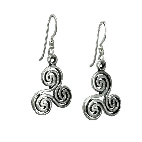 Brincos triskele celta símbolo triskelion