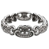 Pulsera de anillos de drakkar vikingo de plata 925