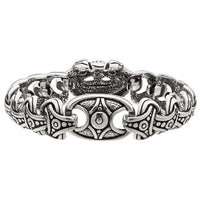 Pulsera de anillos de drakkar vikingo de plata 925