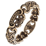 Bracelete vikings em bronze com barco nórdico