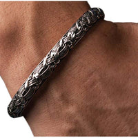 Pulseira de prata escandinava feita no estilo de Elling