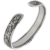 Pulseira viking artesanal em prata versão luxo