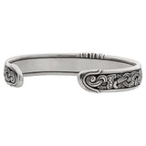 Pulseira viking artesanal em prata versão luxo