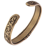 Pulseira viking feita à mão em estanho ou bronze