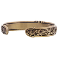 Pulseira viking feita à mão em estanho ou bronze