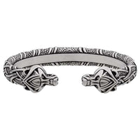 Pulsera berserker de oso vikingo en peltre o plata