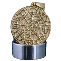 Pendentif Vegvisir en or, collier de viking, boussole nordique