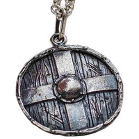 Pendentif viking artisanale du bouclier de Rollo en argent ou or
