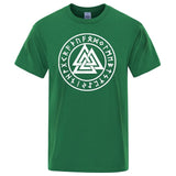 T-shirt com símbolo Valknut