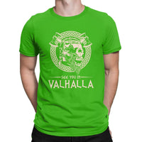 Camiseta calavera "Nos vemos en Valhalla"