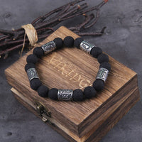 Bracelet perle de runes Viking