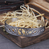 Pulseira viking ajustável com símbolo Valknut 
