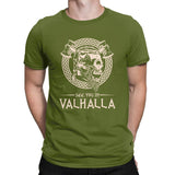 Camiseta de caveira "Te vejo em Valhalla"
