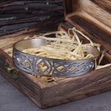 Pulseira viking ajustável com símbolo Valknut 