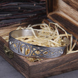 Pulseira viking ajustável com símbolo Valknut 