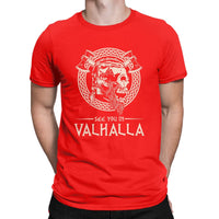 Camiseta calavera "Nos vemos en Valhalla"