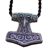 Pendentif marteau de Thor en argent Mjolnir de l'île de Scania
