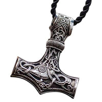 Marteau de Thor énorme en pendentif argent